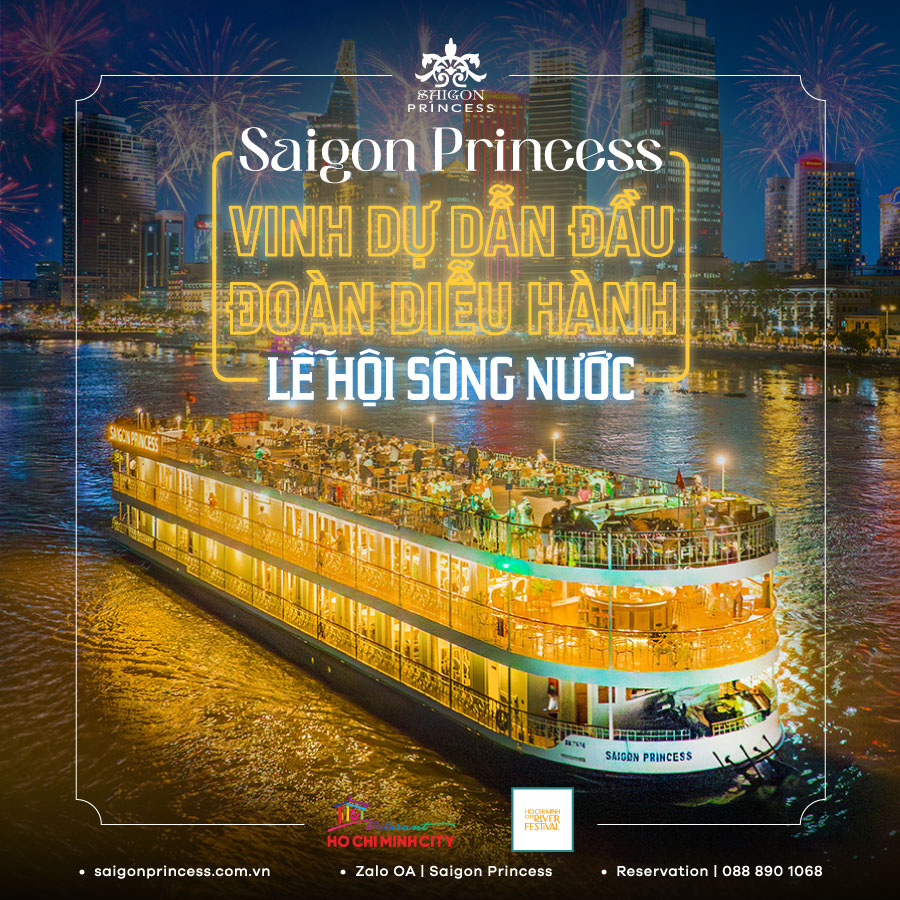 Saigon Princess honored to lead the Ho Chi Minh City River Festival parade