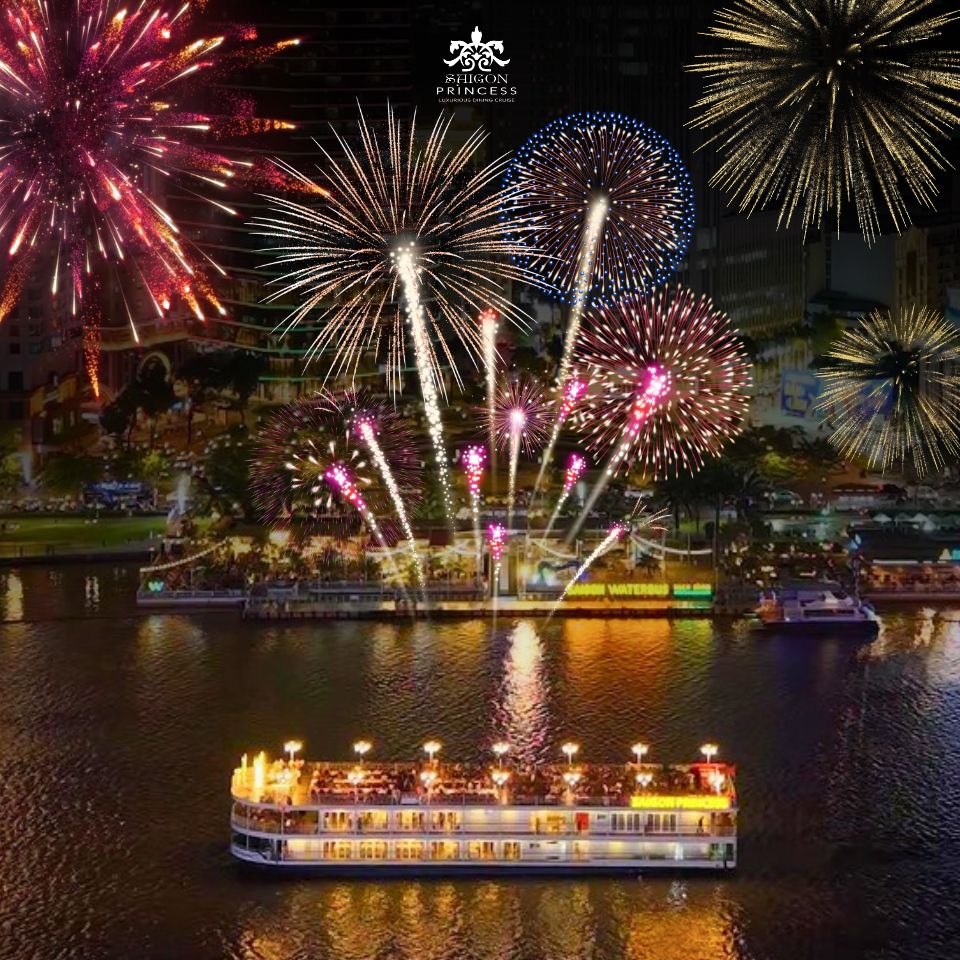 April 30th Fireworks Cruise in Ho Chi Minh City – Leading the Saigon River Parade for an Unforgettable Holiday Experience