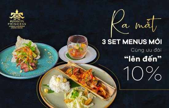 Dining Cruise 3 Course set menu - 10% OFF