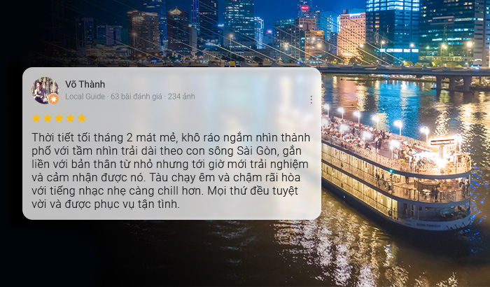 What customers say about Saigon Princess Dining Cruise