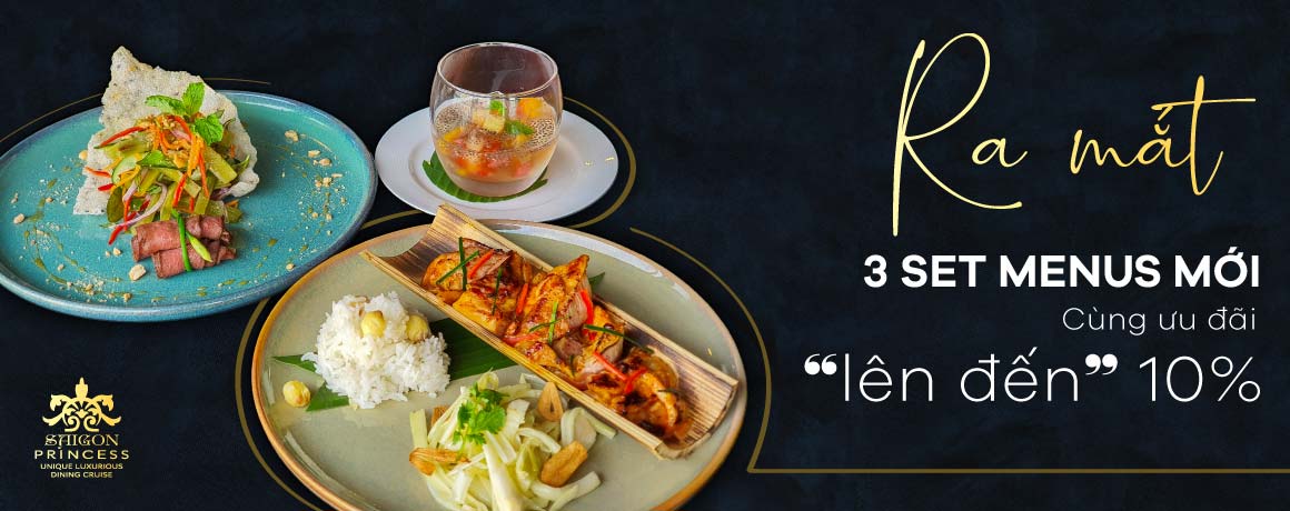 Dining Cruise 3 Course set menu - 10% OFF