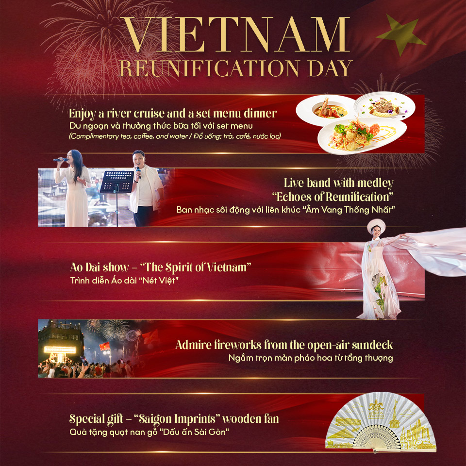The April 30th dinner cruise aboard Saigon Princess